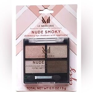 Le Mercerie Nude Smoky Shimmery Eye Shadow Quad Favorite Essentials Collection.